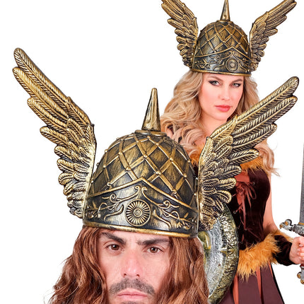 e-carnavalskleding-SYK Viking helm met vleugels