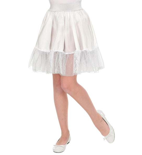 e-carnavalskleding-SYK Witte petticoat kind one size