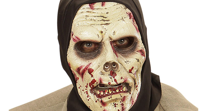 e-carnavalskleding-SYK Zombie masker met kap