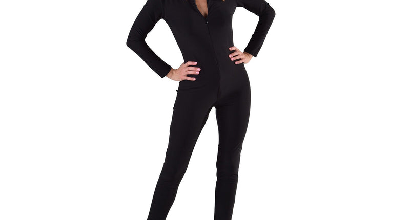 E-Carnavalskleding.nl Catsuit zwart dames