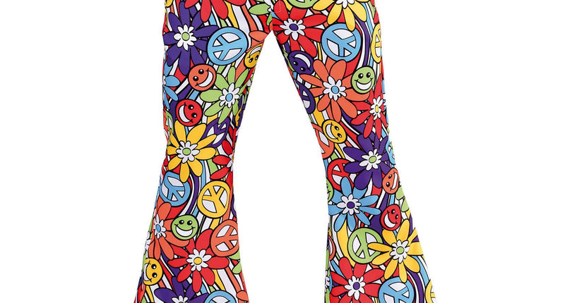 E-Carnavalskleding.nl Hippie broek smiley heren