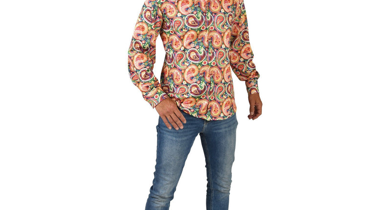 E-Carnavalskleding.nl Hippie overhemd blouse Paisley