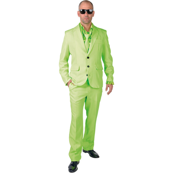 E-Carnavalskleding.nl Neon groene smoking heren Trevor