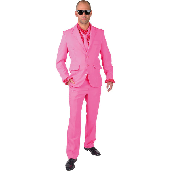 E-Carnavalskleding.nl Roze smoking heren Trevor