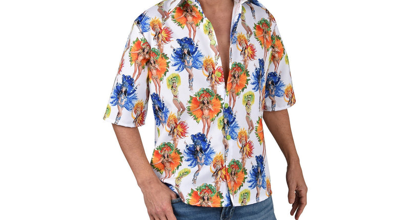 E-Carnavalskleding.nl Tropical overhemd blouse heren