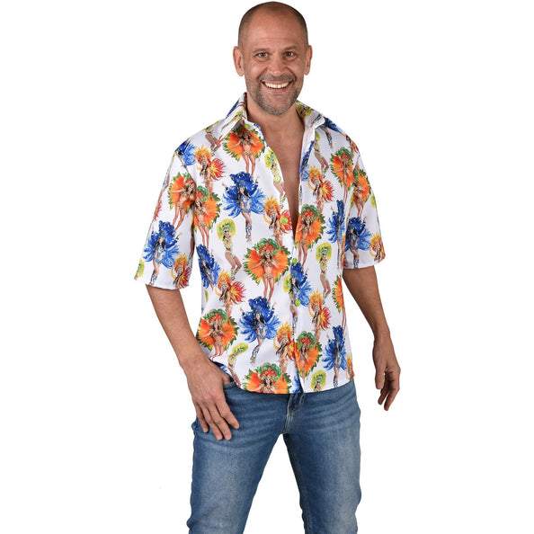 E-Carnavalskleding.nl Tropical overhemd blouse heren