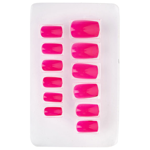 e-carnavalskleding-SYK Airbrush nagels neon roze