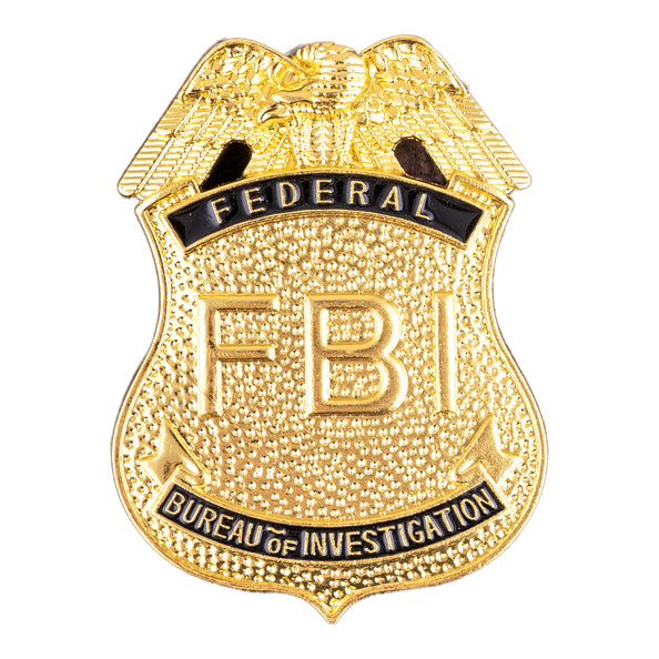 e-carnavalskleding-SYK Badge FBI goud