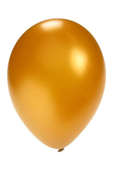 e-carnavalskleding-SYK Ballonnen metallic goud 5 inch  100 stuks