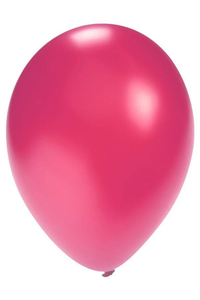 e-carnavalskleding-SYK Ballonnen metallic roze/fuchsia 5 inch  100 stuks