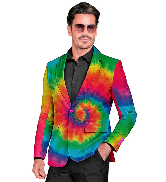 e-carnavalskleding-SYK Colbert tie dye neon