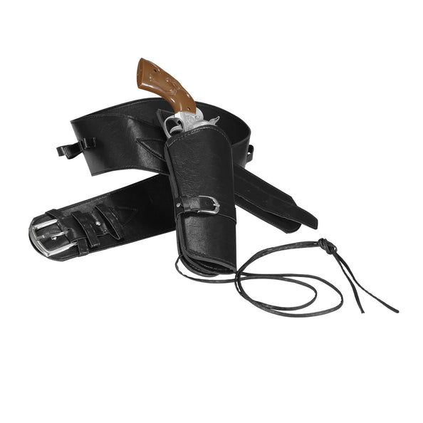 e-carnavalskleding-SYK Cowboy holster zwart met riem