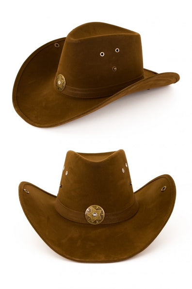 e-carnavalskleding-SYK Cowboyhoed nevada leatherlook