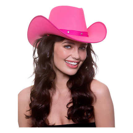 e-carnavalskleding-SYK Cowboyhoed roze Texaans