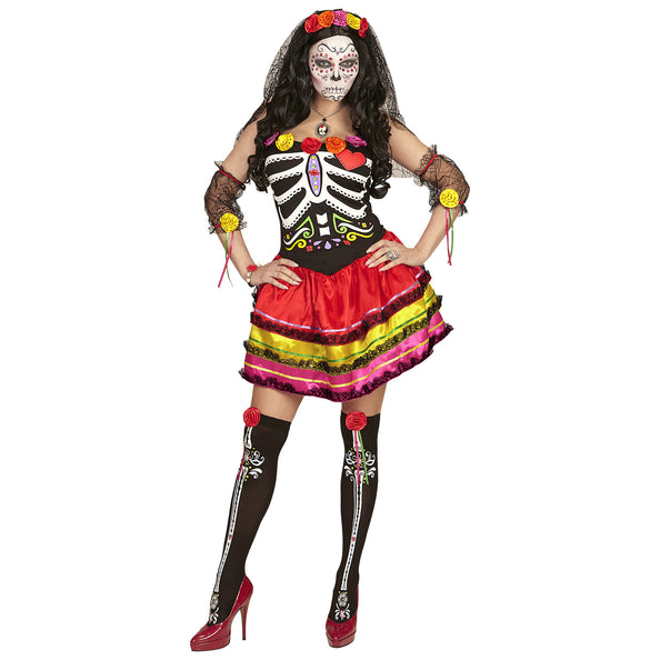 e-carnavalskleding-SYK Day of the dead jurk Muertos dames