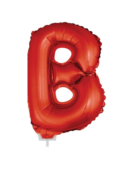 e-carnavalskleding-SYK Folie ballon letter B Rood