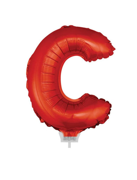 e-carnavalskleding-SYK Folie ballon letter C Rood