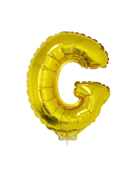 e-carnavalskleding-SYK Folie ballon letter G Goud