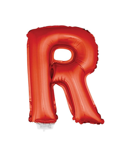 e-carnavalskleding-SYK Folie ballon letter R Rood