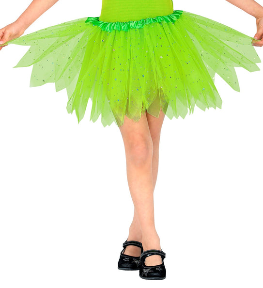 e-carnavalskleding-SYK Glitter tutu rok groen kinderen