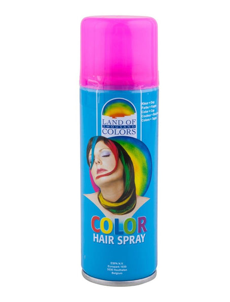 e-carnavalskleding-SYK Haarspray in fluor roze