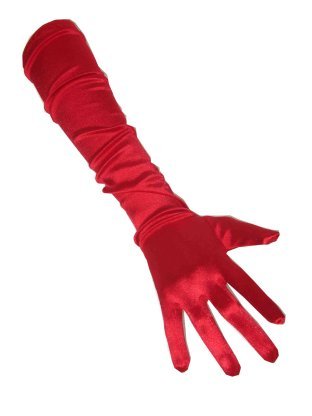 e-carnavalskleding-SYK Handschoenen satijn rood 48 cm