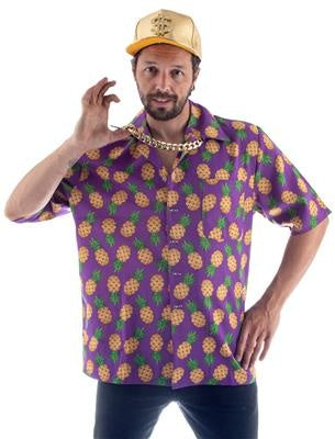 e-carnavalskleding-SYK Hawaii shirt met ananas print heren