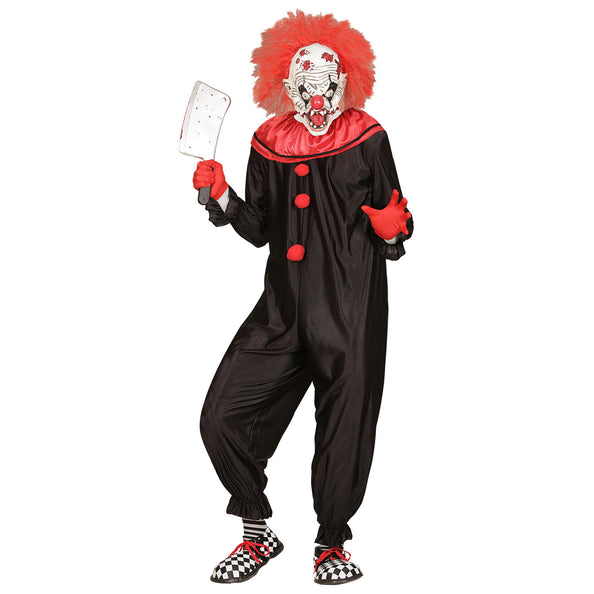 e-carnavalskleding-SYK Horror killer clown kostuum heren zwart rood