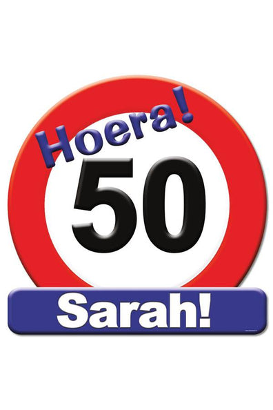 e-carnavalskleding-SYK Huldeschild Sarah 50 jaar