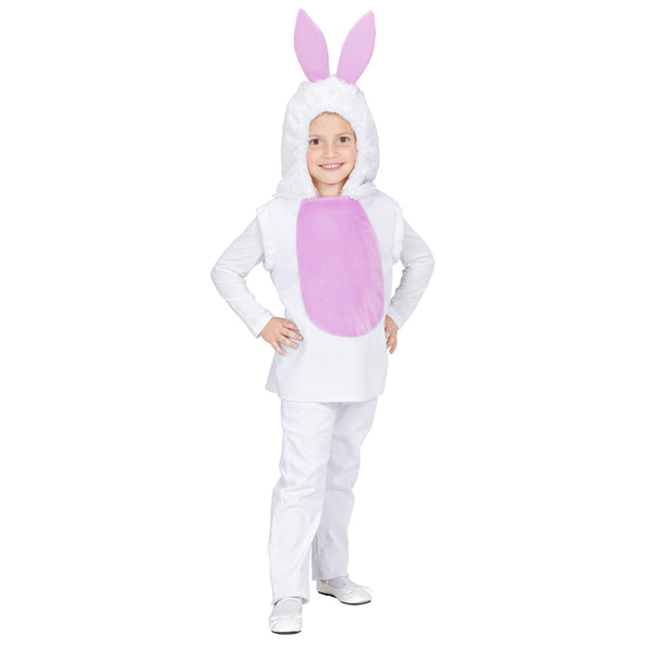 e-carnavalskleding-SYK Konijnen pak kind bunny wit roze