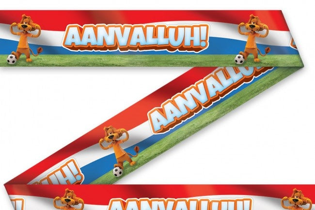 e-carnavalskleding-SYK Loeki party tape rood wit blauw