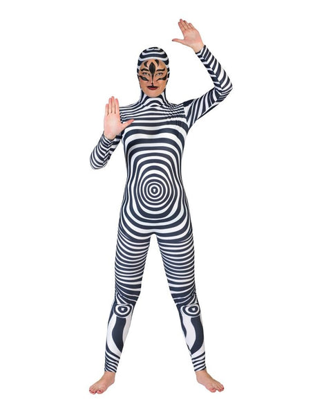 e-carnavalskleding-SYK Mooie zebra catsuit kostuum