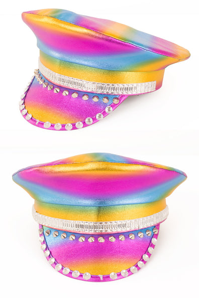 e-carnavalskleding-SYK Pet regenboog metallic met stenen