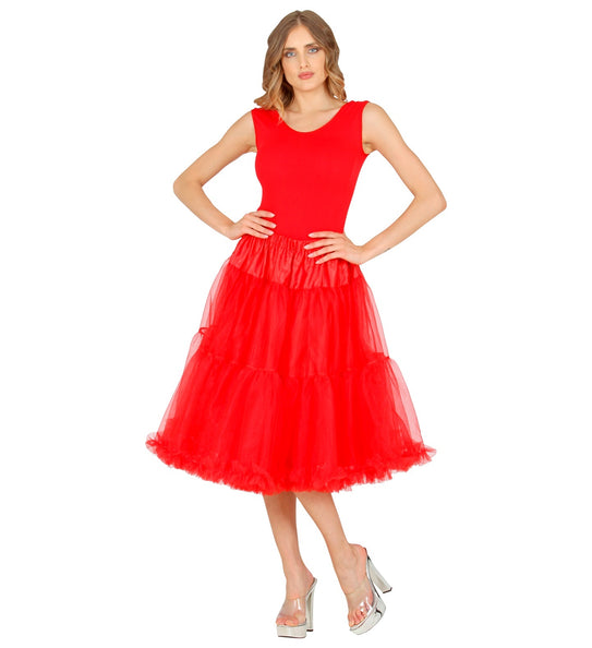 e-carnavalskleding-SYK Petticoat rood tule 65cm