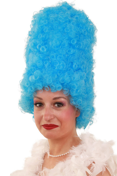 e-carnavalskleding-SYK Pruik Curly hoog  turquoise