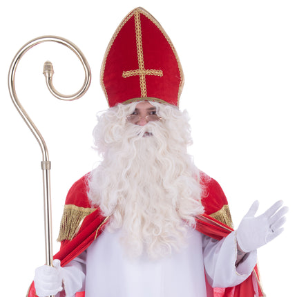 e-carnavalskleding-SYK Pruik en baard Sinterklaas