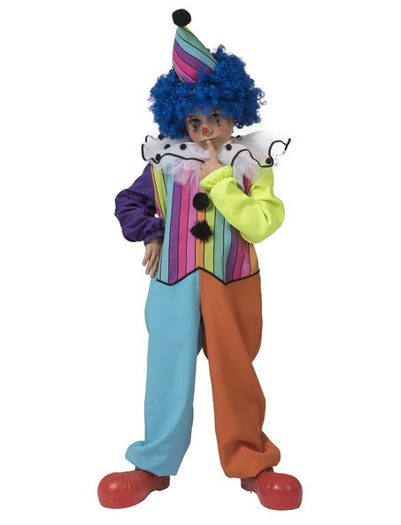 e-carnavalskleding-SYK Regenboog clown pak kinderen unisex