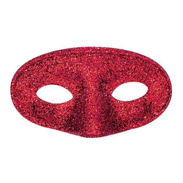 e-carnavalskleding-SYK Rood glitter oogmasker