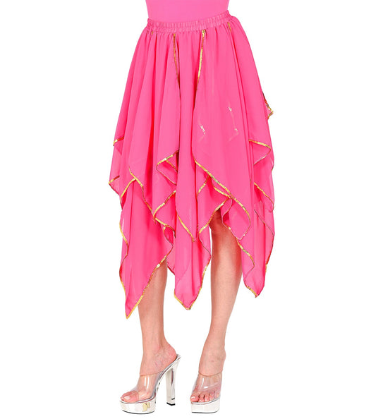 e-carnavalskleding-SYK Roze chiffon rok