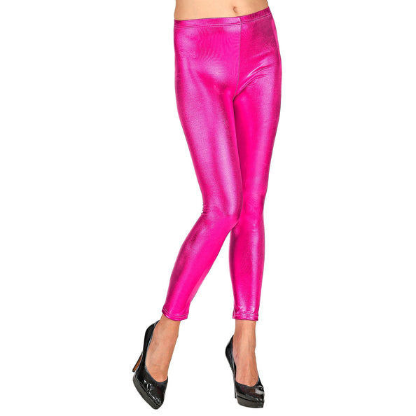 e-carnavalskleding-SYK Roze metallic legging