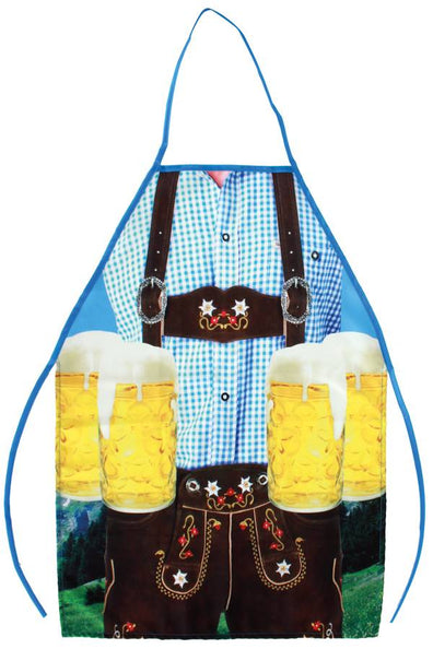 e-carnavalskleding-SYK Schort Oktoberfest lederhose en bierpullen man