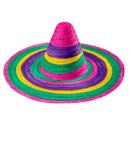 e-carnavalskleding-SYK Sombrero 50cm veelkleurig Annie