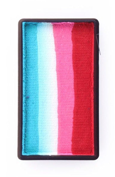 e-carnavalskleding-SYK Splitcake rood-roze-wit-turquoise 28gram