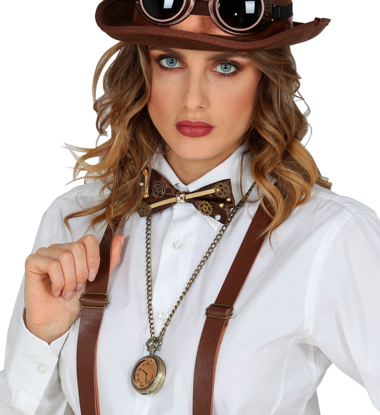 e-carnavalskleding-SYK Steampunk horloge aan ketting