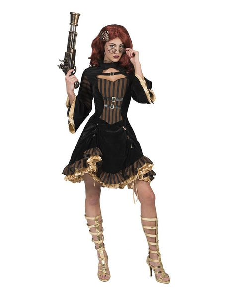 e-carnavalskleding-SYK Steampunk jurk Sally