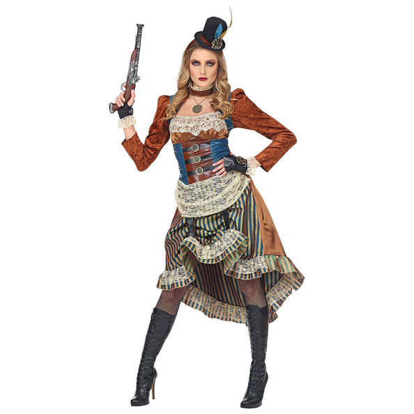 e-carnavalskleding-SYK Steampunk pak Lizzy dames