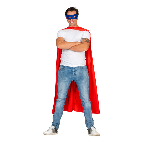 e-carnavalskleding-SYK Super Hero Cape Reddy rood