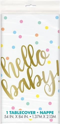 e-carnavalskleding-SYK Tafelkleed "Hello Baby" 137 x 213cm