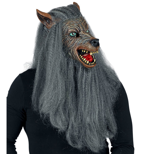 e-carnavalskleding-SYK Weerwolf masker met haren