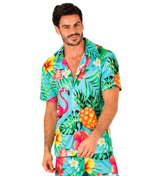 e-carnavalskleding-SYK Zomer partyshirt Flamingo